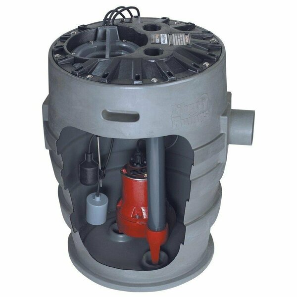 Liberty Pumps Pro370-Series 1/2 HP 115V Simplex Sewage Pump System with LE51M Pump with 10ft Cord P372XLE51